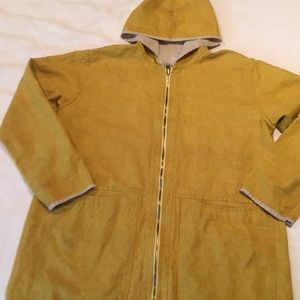 FLAX Rare Reversible Hooded Jacket Size Medium